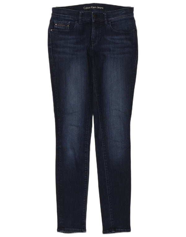 Blugi skinny pentru femei Calvin Klein W28 L32 bleumarin