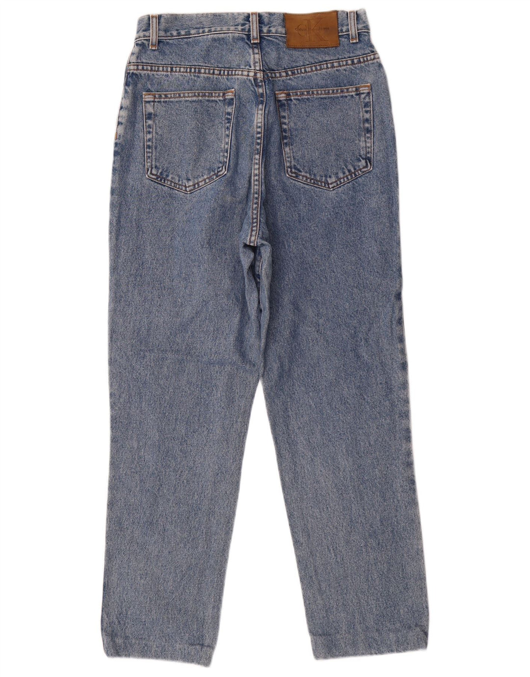 CALVIN KLEIN Blugi conici pentru femei US 10 Large W28 L28 Blue Bumbac