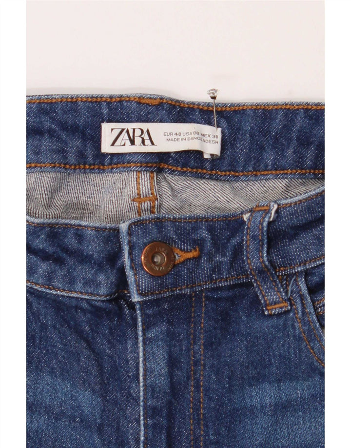 Blugi evazați pentru femei Zara EU 40 Medium L30 L32 Bumbac albastru