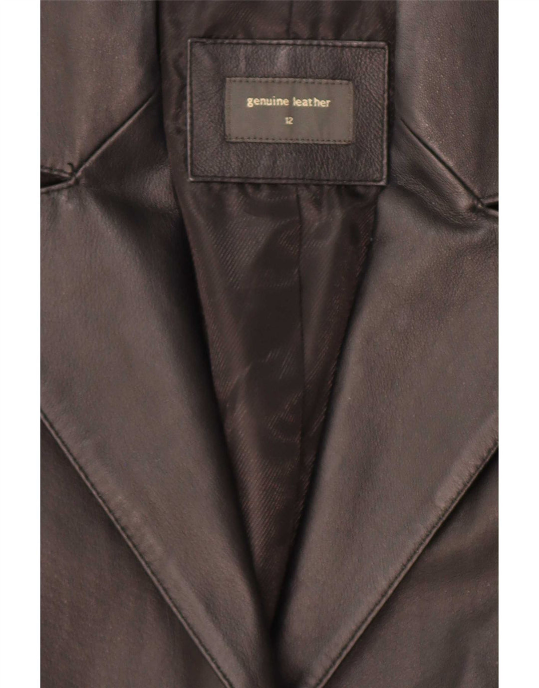 Jachetă vintage din piele cu 3 nasturi pentru femei UK 12 Medium Black