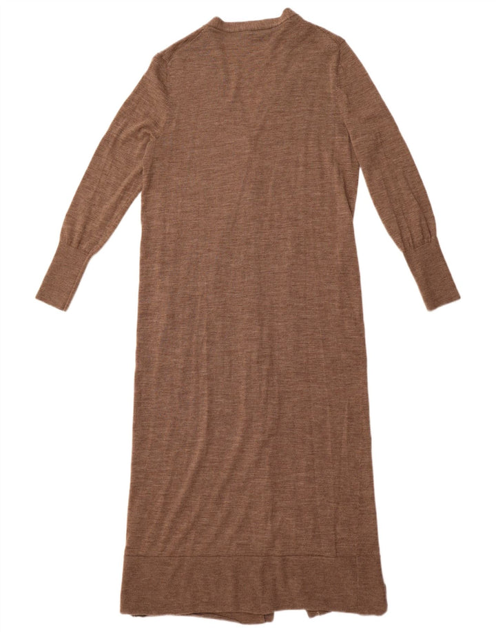 Pulover cardigan pentru femei Zara UK 14 Lână maro mare