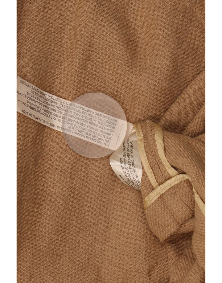 Massimo Dutti Jachetă pentru femei cu mâneci 3/4 deschise, UK 16, in maro mare