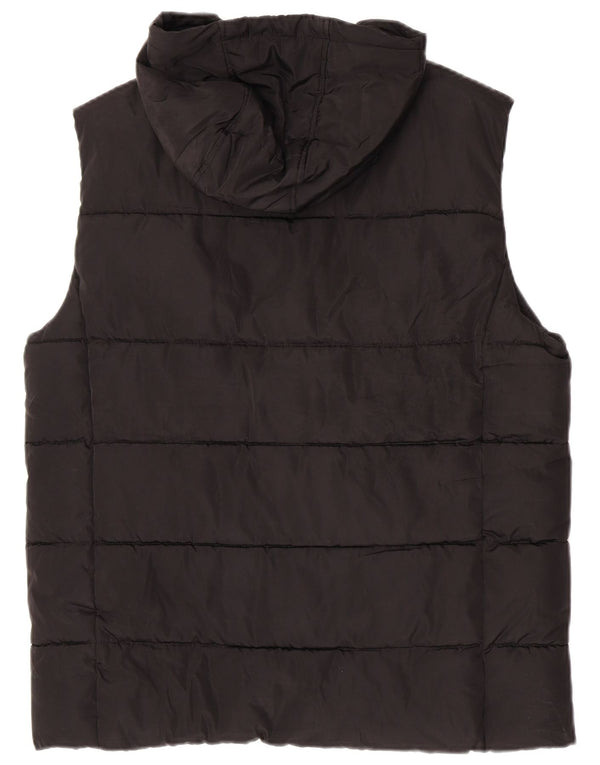 Gilet căptușit cu glugă Superdry pentru bărbați UK 42 XL poliester negru