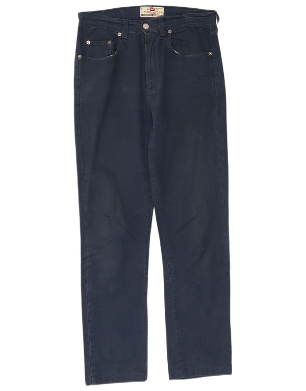 Blugi drepti pentru femei LEVI'S L31 L27 Bumbac bleumarin