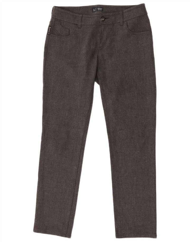 Pantaloni casual pentru bărbați Armani Slim Fit W28 L29 poliester gri