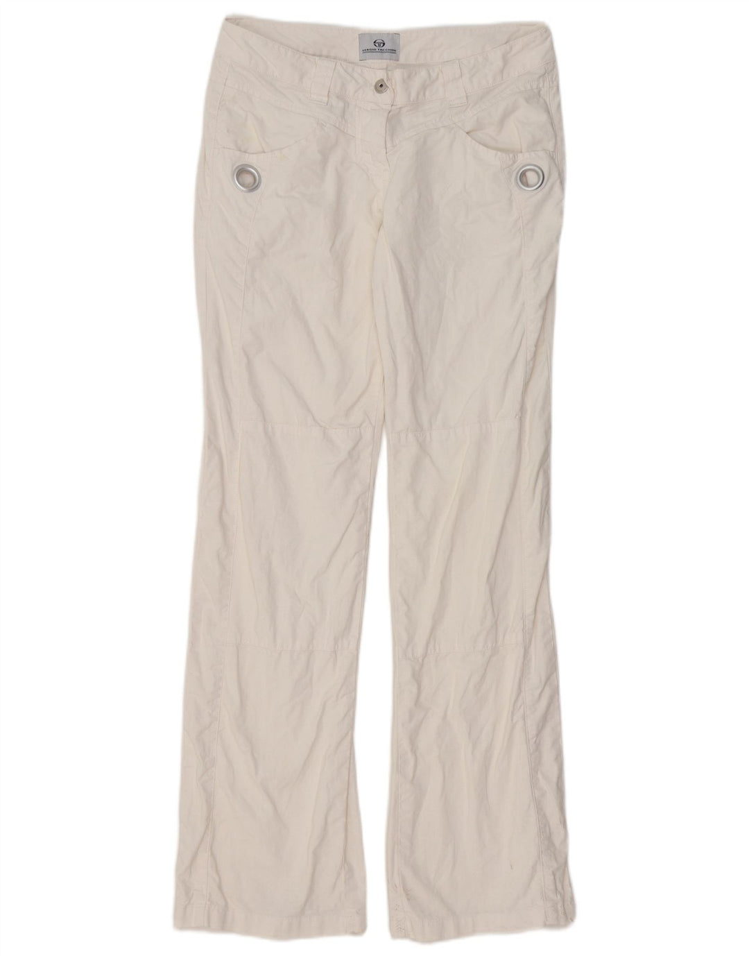 SERGIO TACCHINI Pantaloni casual bootcut pentru femei IT 42 Medium W32 L32 Alb