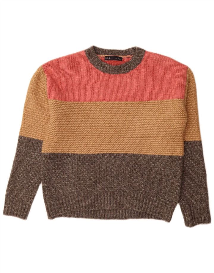 Pulover pentru femei Marks & Spencer cu decolteu rotund UK 10 mic gri