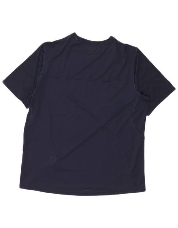 Tricou pentru bărbați Reebok Top mare poliester bleumarin