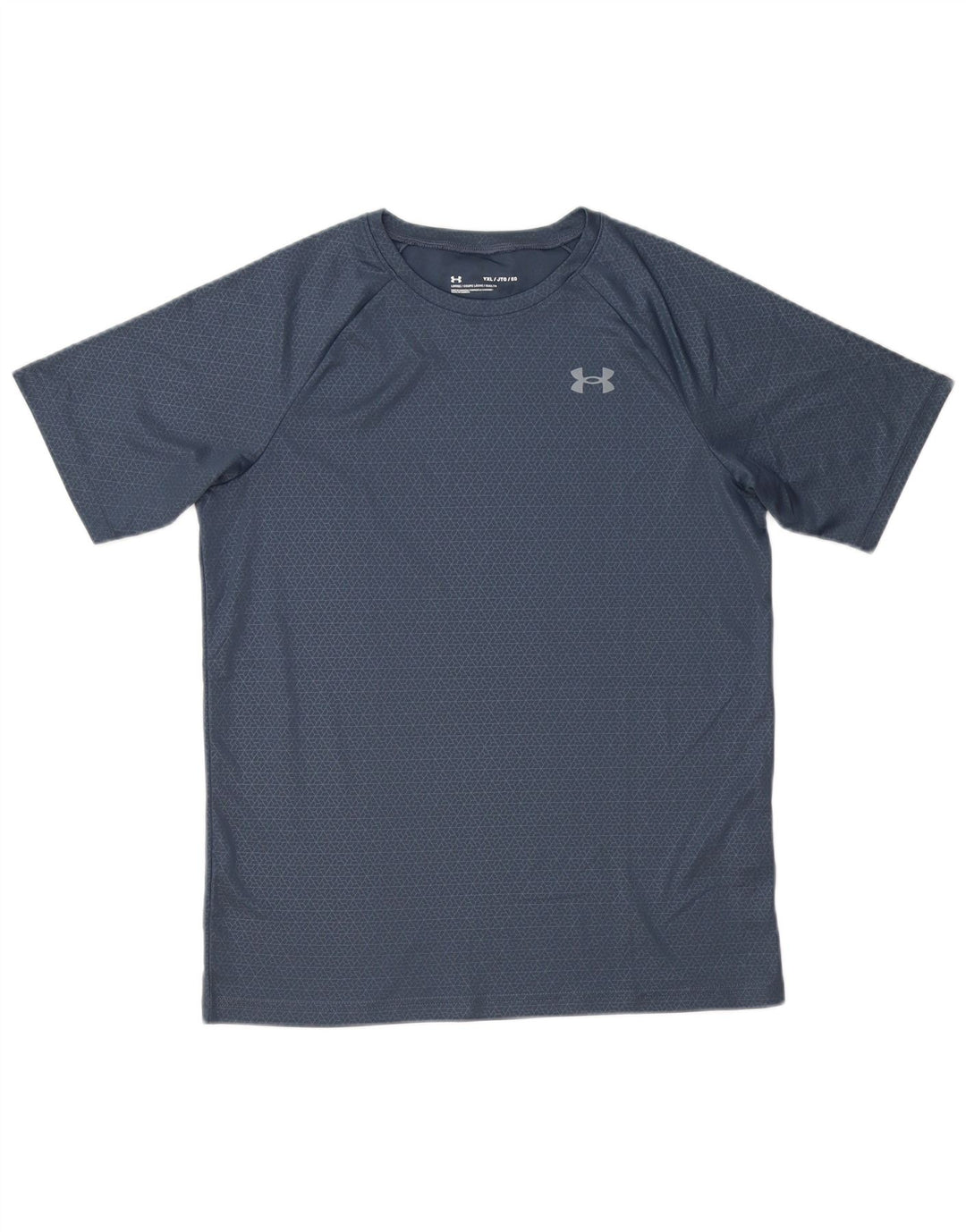 Tricou Under Armour Băieți Top 13-14 Ani XL Poliester Geometric Gri