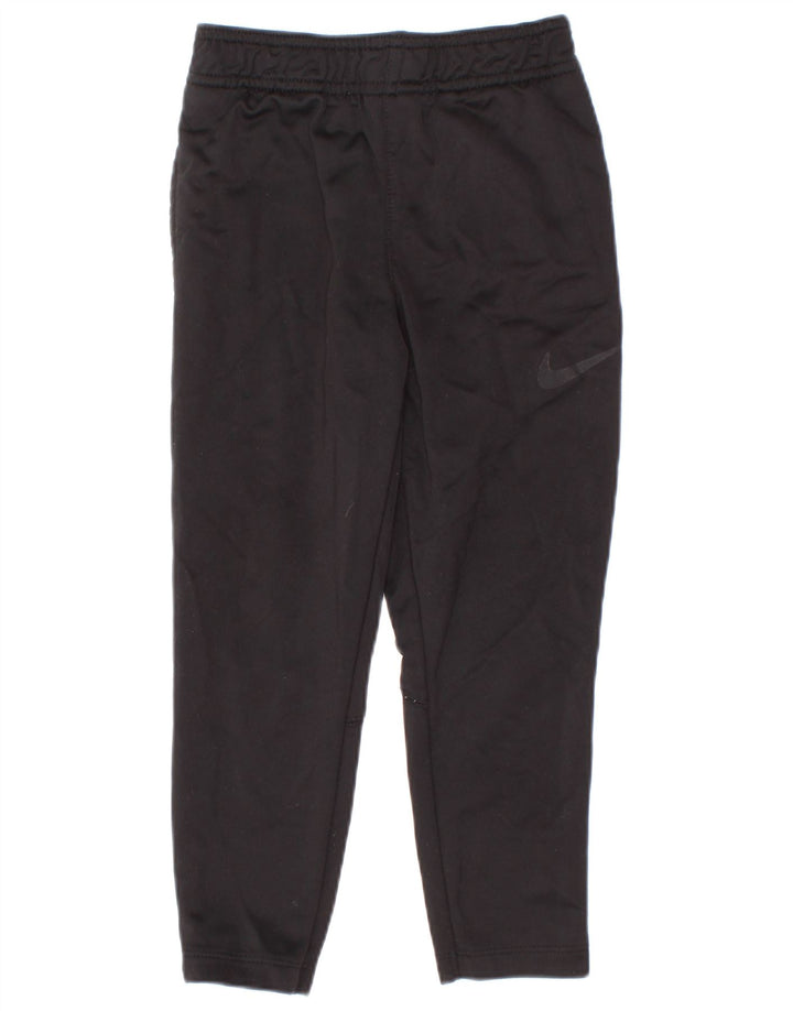 Pantaloni de trening Nike Dri Fit pentru baieti 3-4 ani XS poliester negru