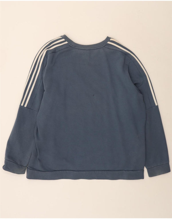Pulover pentru bărbați Adidas 2XL, bumbac albastru