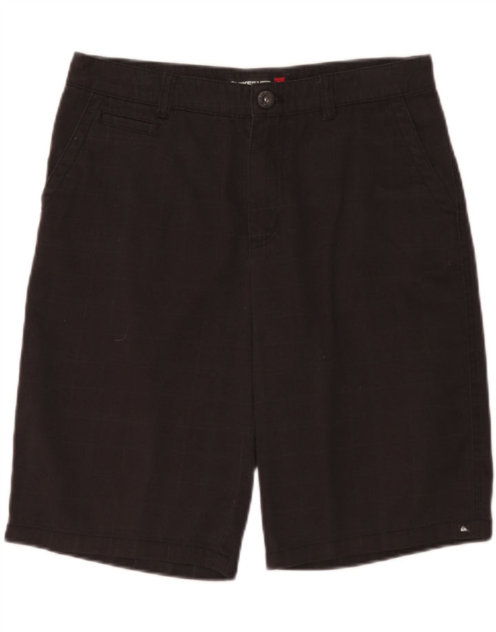 Pantaloni scurți cargo Quiksilver pentru bărbați W29 Small Black Check Bumbac