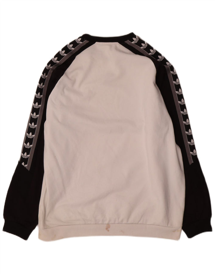 Hanorac pentru bărbați Adidas Jumper XL, alb, poliester color bloc