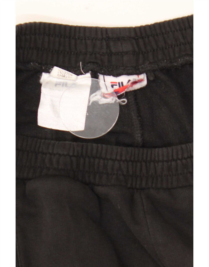 Pantaloni de trening cu grafică Fila pentru bărbați Pantaloni de jogging mediu negru