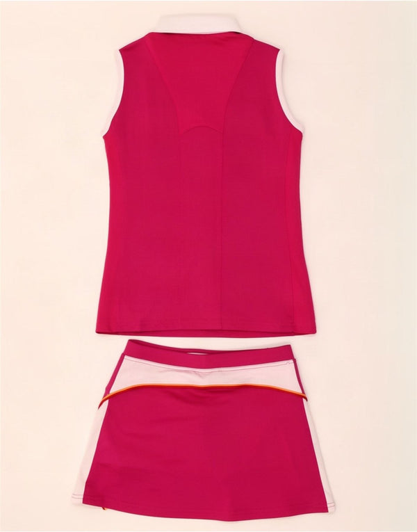 Set 2 piese pentru fete Ellesse, fără mâneci, 12-13 ani, roz, poliester color bloc