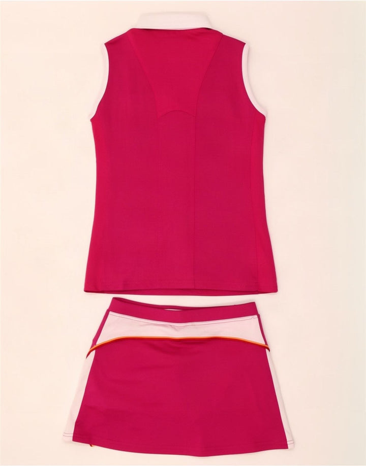 Set 2 piese pentru fete Ellesse, fără mâneci, 12-13 ani, roz, poliester color bloc