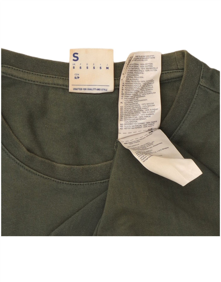 Tricou grafic clasic pentru bărbați REEBOK Top mic din bumbac verde