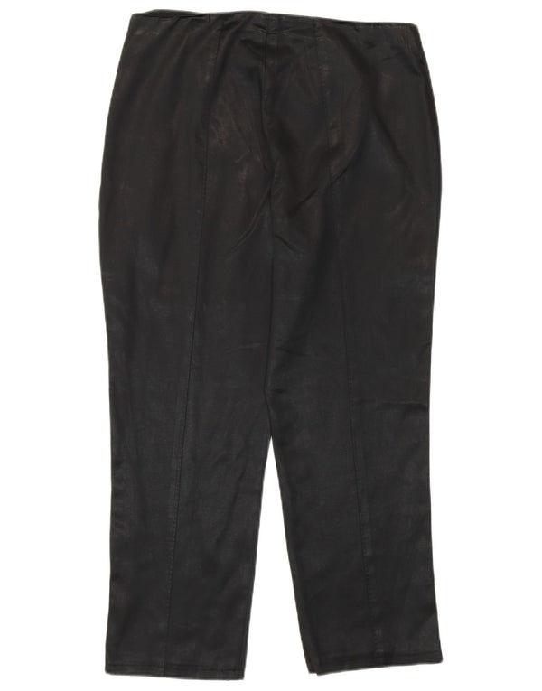 Max Mara Pantaloni cropped pentru femei UK 12 Medium W30 L23 Bumbac negru