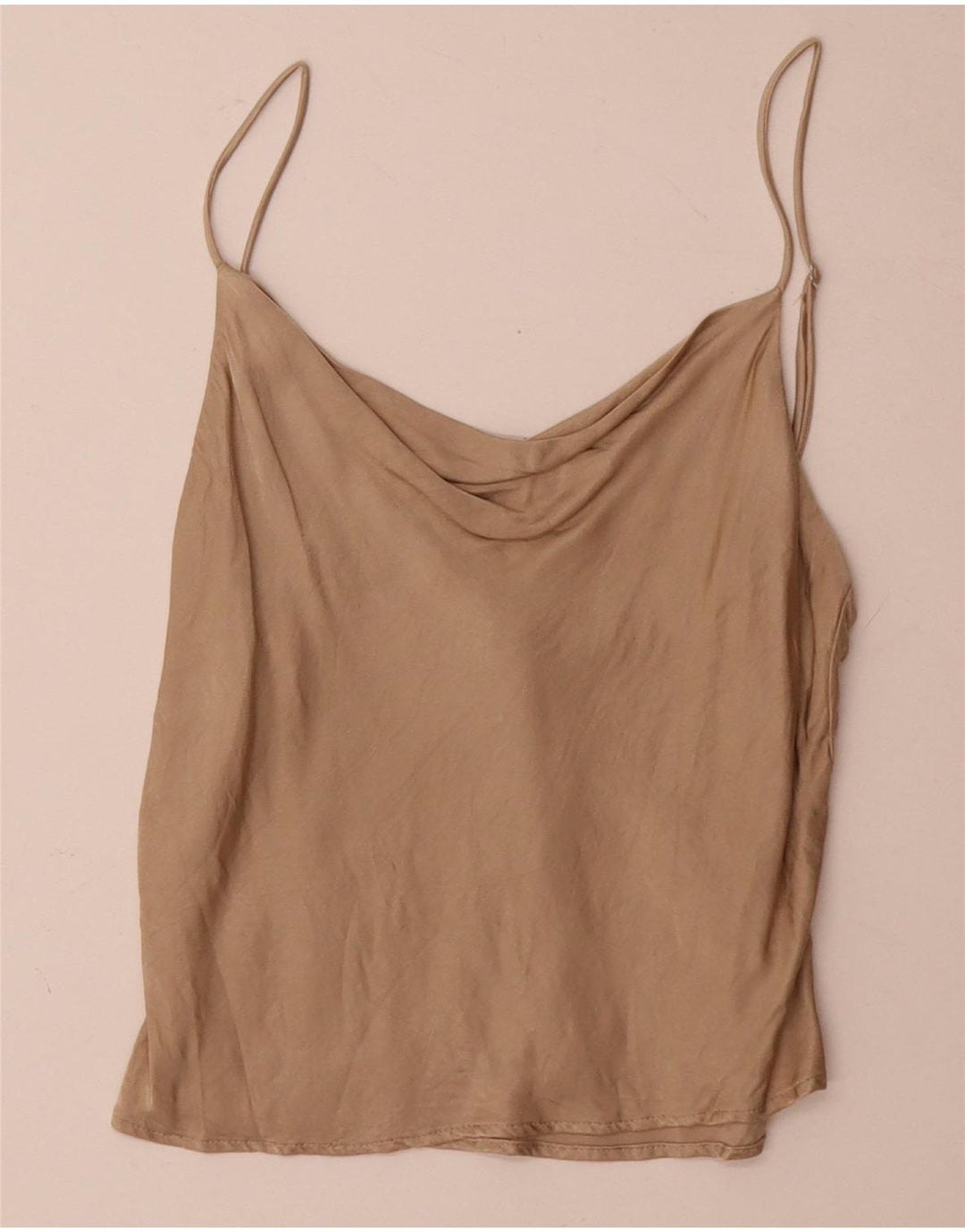 Top camis pentru femei Zara UK 10 Small Beige Viscose