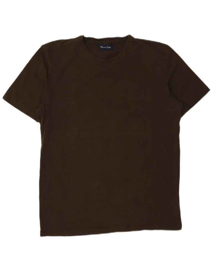 MASSIMO DUTTI Tricou pentru bărbați Top mare maro
