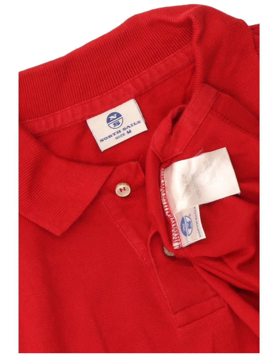 Tricou polo North Sails pentru bărbați, bumbac roșu mediu