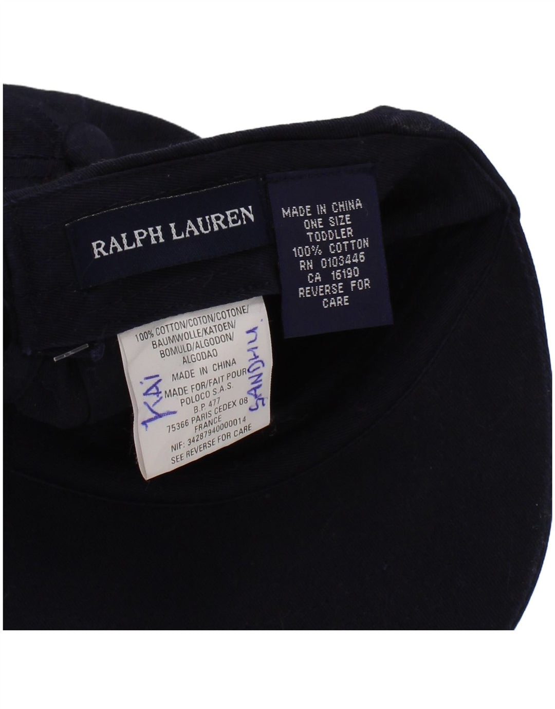 Şapcă de baseball cu grafică Ralph Lauren pentru băieţi, mărime, bumbac, albastru bleumarin