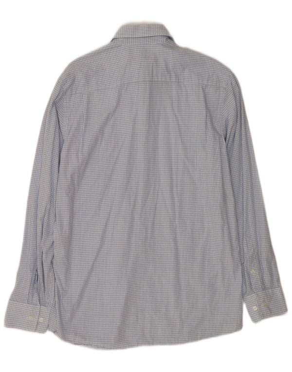 Dkny Mens Shirt Small Blue Check Cotton