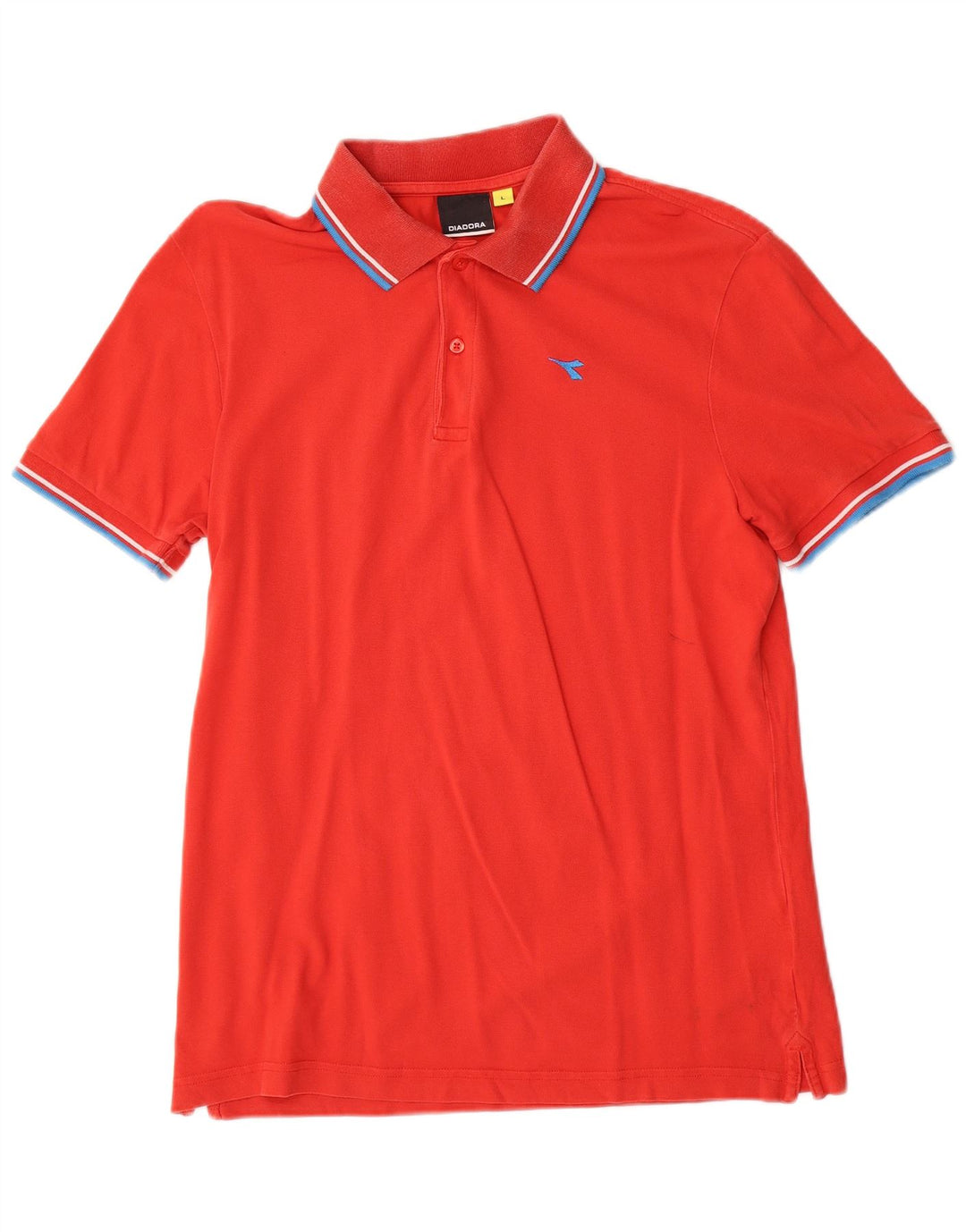 Tricou polo pentru bărbați Diadora, bumbac roșu mare