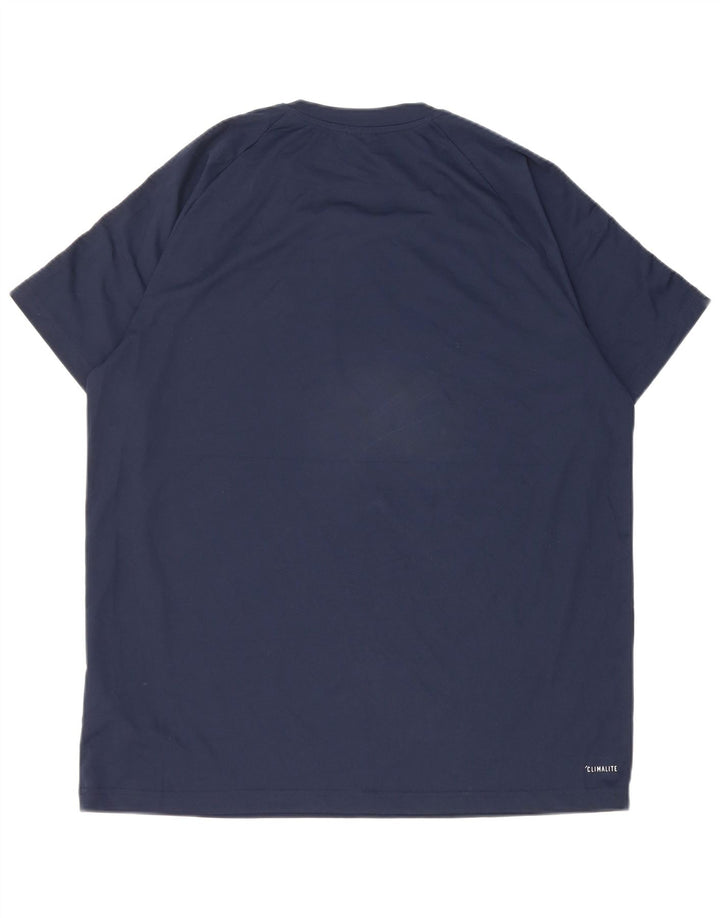 Tricou Adidas Climalite pentru bărbați Top XL Bleumarin Poliester