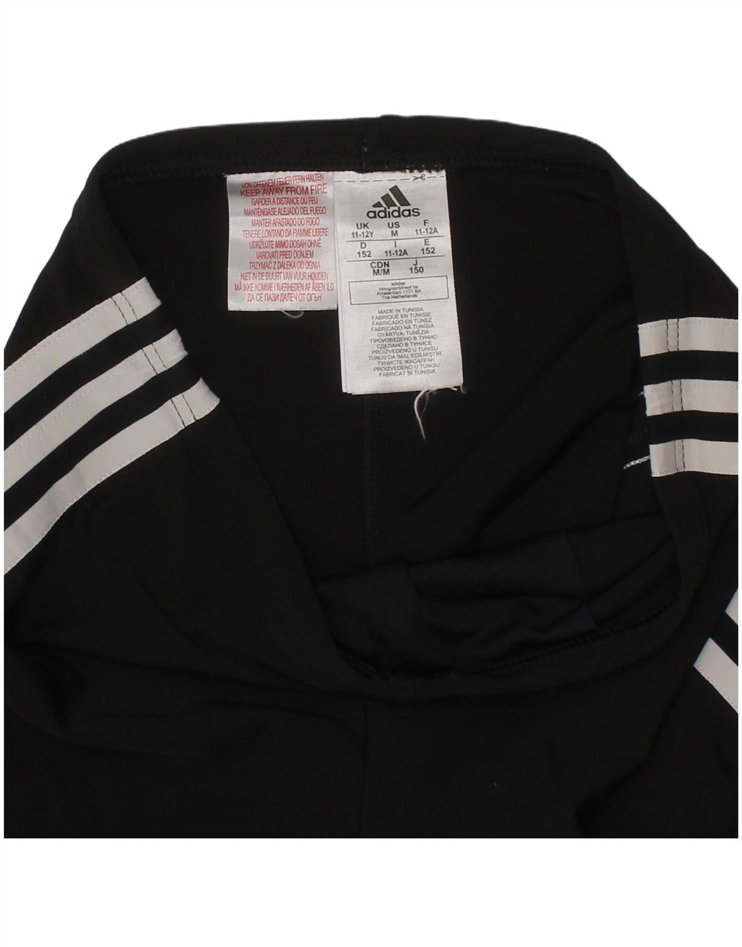 Pantaloni scurți sport pentru fete Adidas 11-12 ani poliester negru