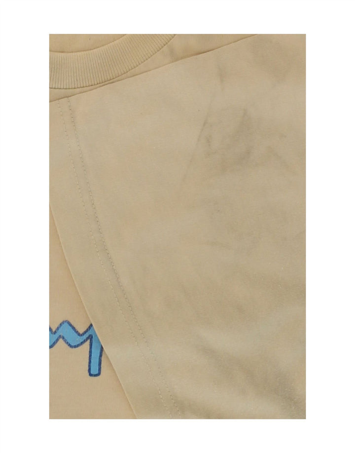 CHAMPION Mens Graphic T-Shirt Top XL Yellow Vintage Champion and Second-Hand Champion from Messina Hembry 