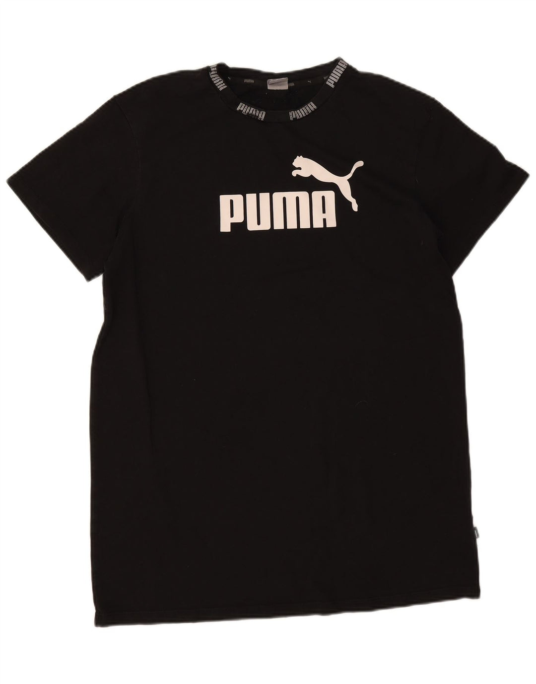 Tricou grafic Puma pentru bărbați Top mediu negru bumbac