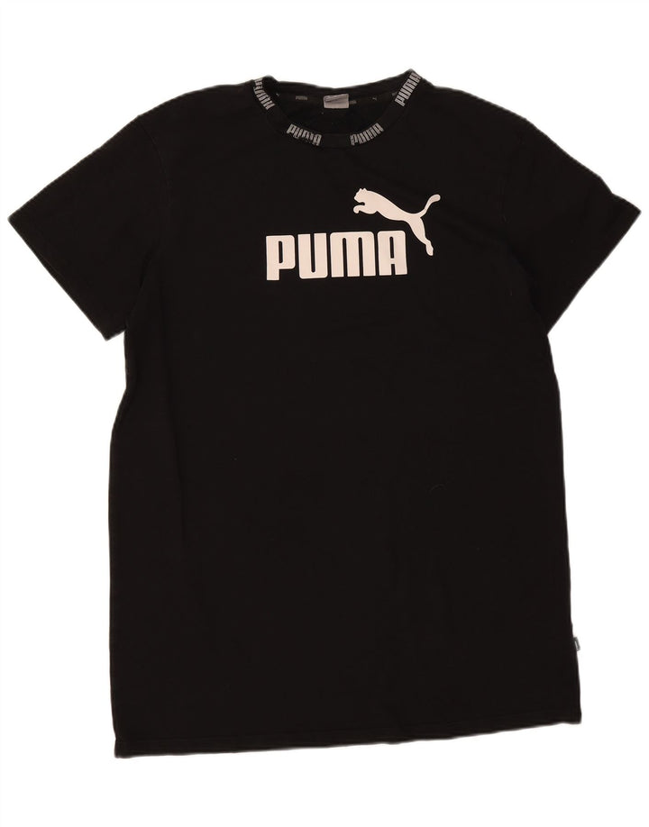 Tricou grafic Puma pentru bărbați Top mediu negru bumbac