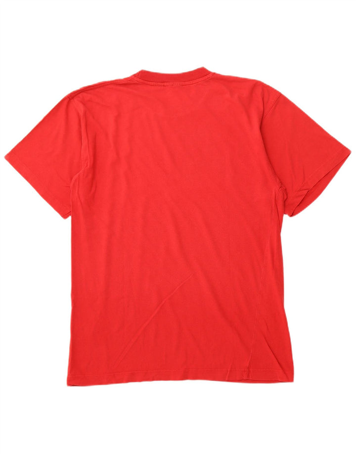 Tricou grafic pentru bărbați FILA Top din bumbac roșu mediu