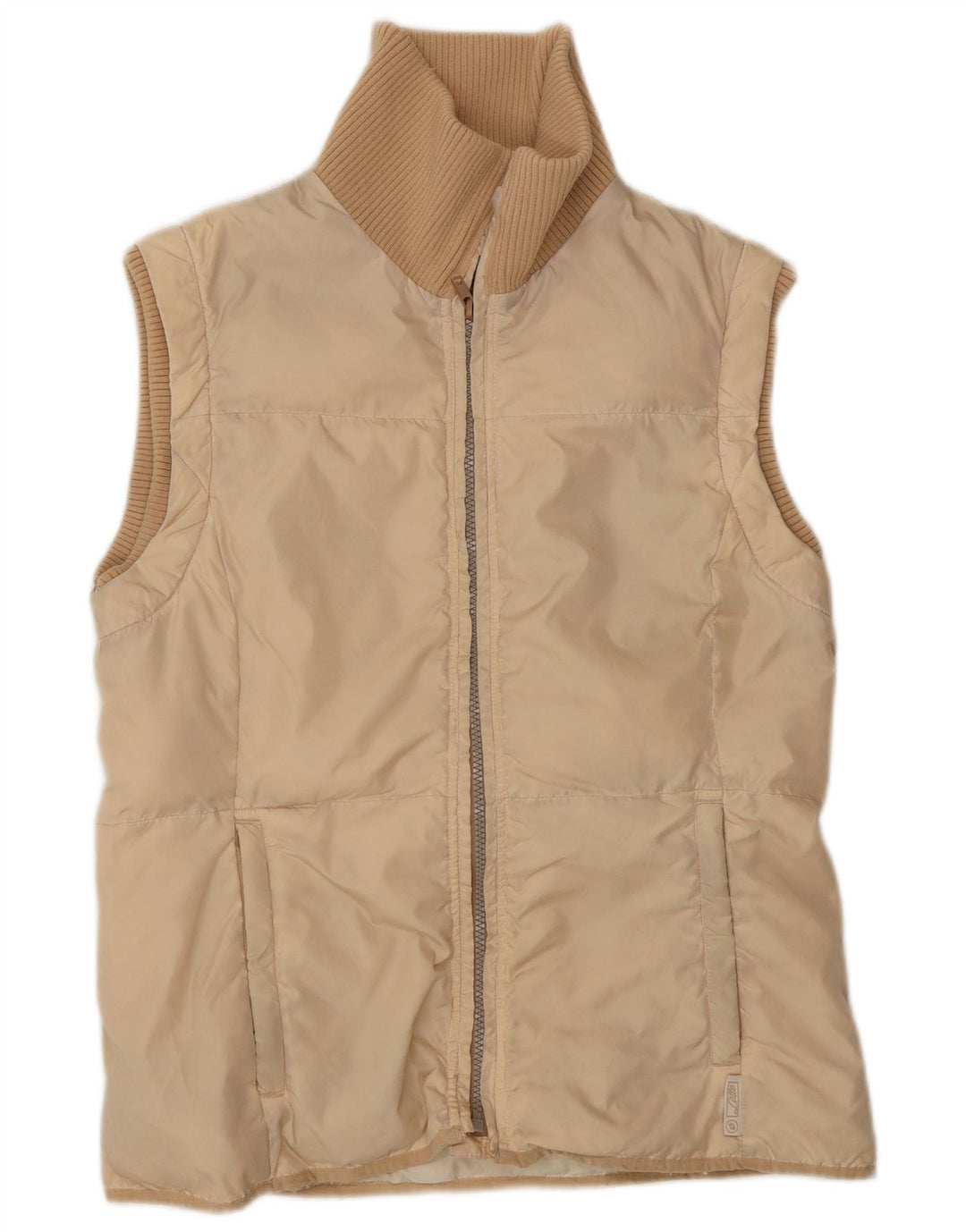 Gilet căptușit pentru femei LOTTO UK 8 Small Beige Nylon