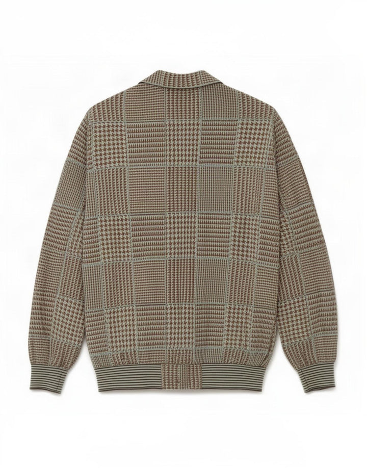 Top cardigan Liola pentru femei UK 14 Medium Brown Houndstooth