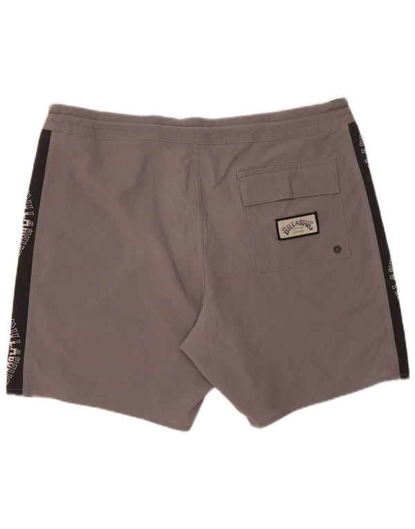 Pantaloni scurți de înot grafic pentru bărbați Billabong, mari, gri, poliester color bloc