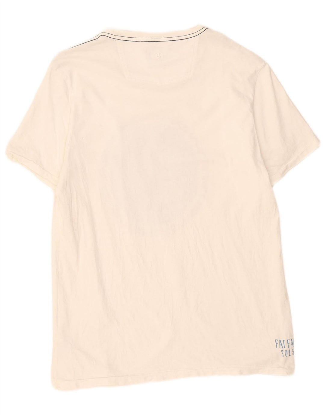 Tricou grafic pentru bărbați Fat Face Top mare din bumbac alb