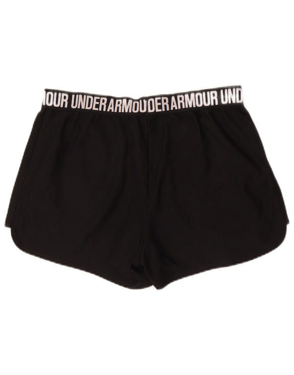 Pantaloni scurți sport Under Armour pentru femei Heat Gear Graphic UK 14 Large Black
