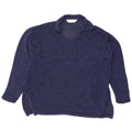 Marks & Spencer Pulover cu gât polo pentru femei UK 12 Medium Bleumarin