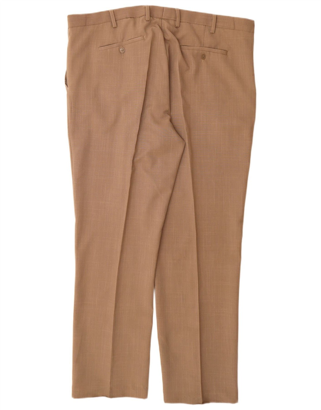 COTTON TRADERS Pantaloni de costum pentru bărbați L42 L31 Bej Poliester