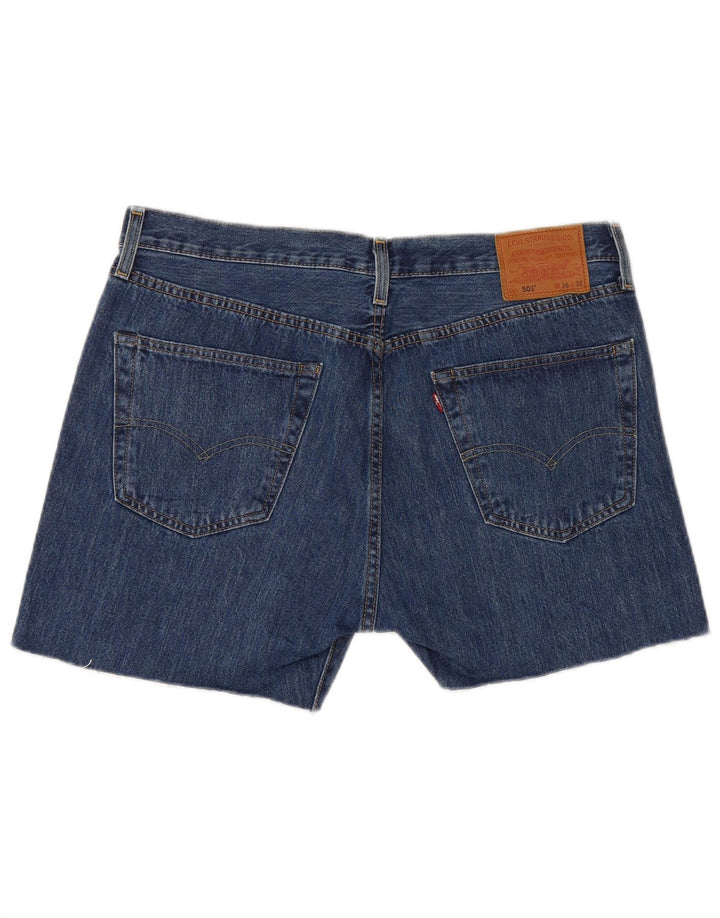Pantaloni scurți Levi's 501 Denim W36 Large Blue Bumbac