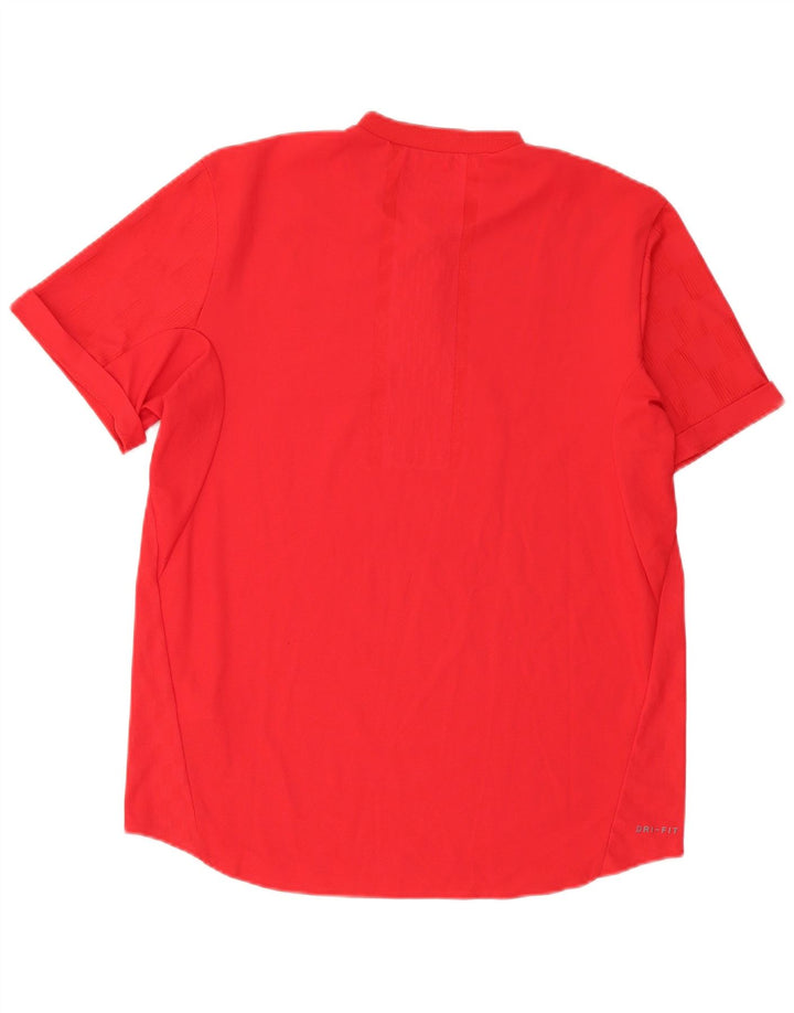 Tricou Nike Dri Fit pentru bărbați Top mare din poliester roșu