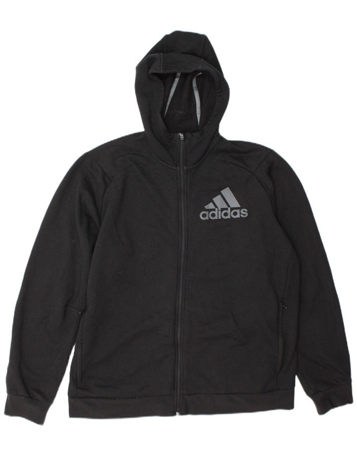 Pulover pentru bărbați Adidas Graphic Zip XL poliester gri