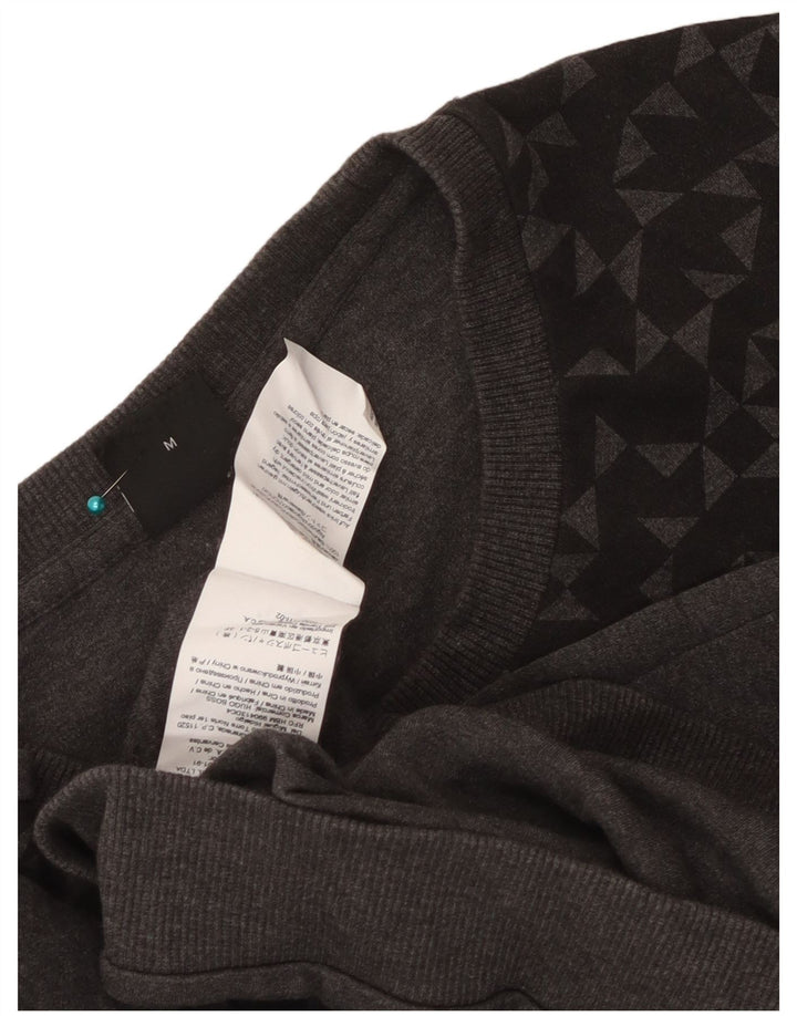 Hanorac pentru femei Hugo Boss Pulover UK 14 Medium Gri Geometric Bumbac