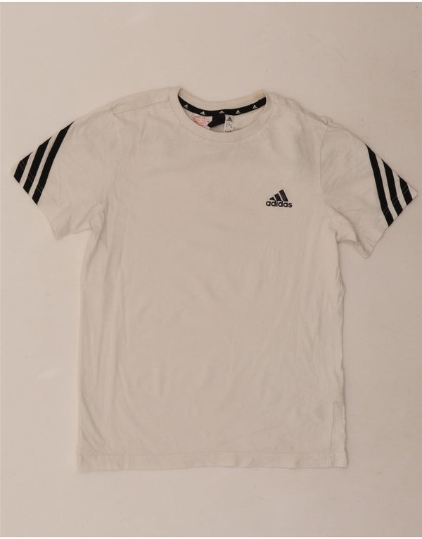 Tricou Băieți Adidas Top 11-12 Ani Bumbac Alb