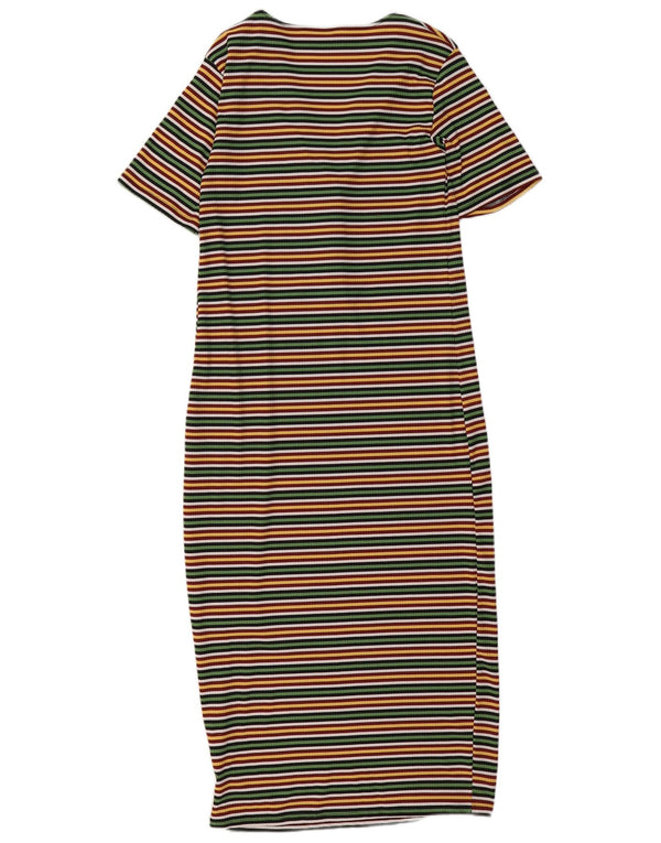Rochie tricou Trafaluc pentru femei Zara UK 10 Mic, cu dungi multicolore