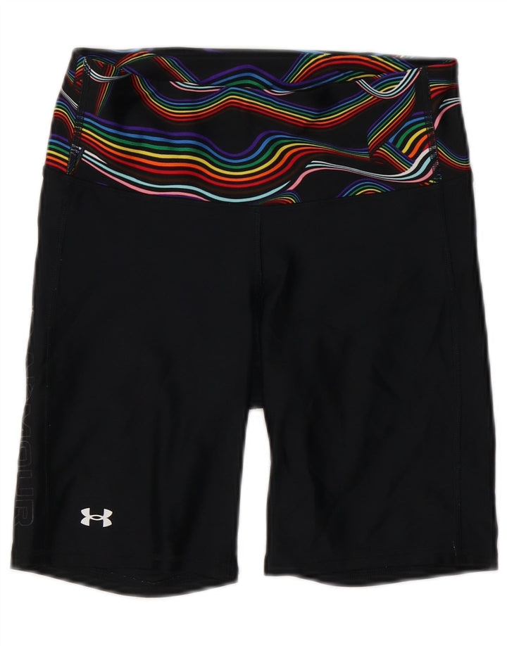 Pantaloni scurti sport Under Armour pentru femei Heat Gear UK 12 Poliester mediu negru