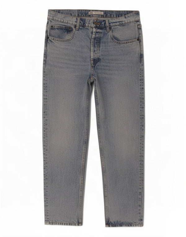 Blugi slim pentru bărbați Zara EU 42 Large W32 L27 Blue Bumbac