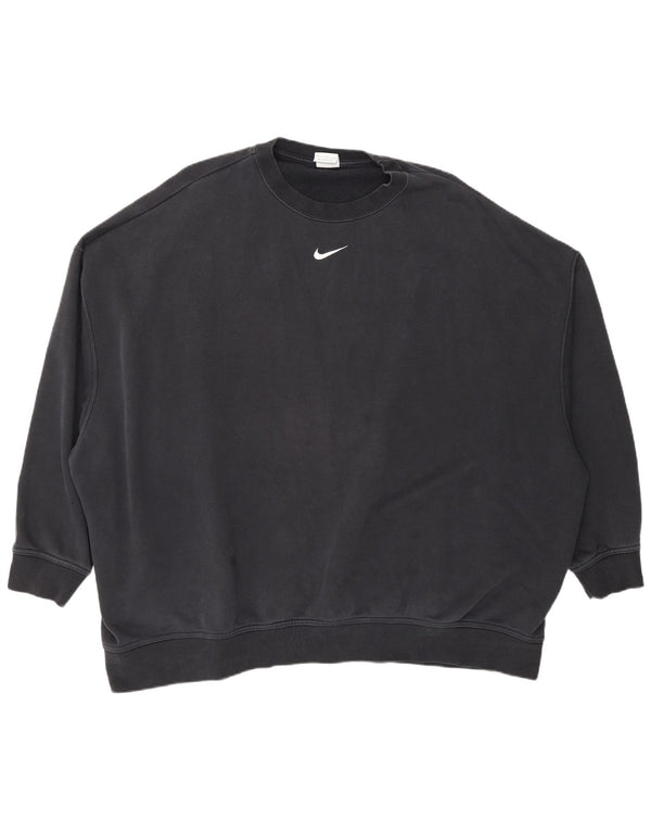 Pulover supradimensionat pentru femei Nike UK 18 XL bumbac negru